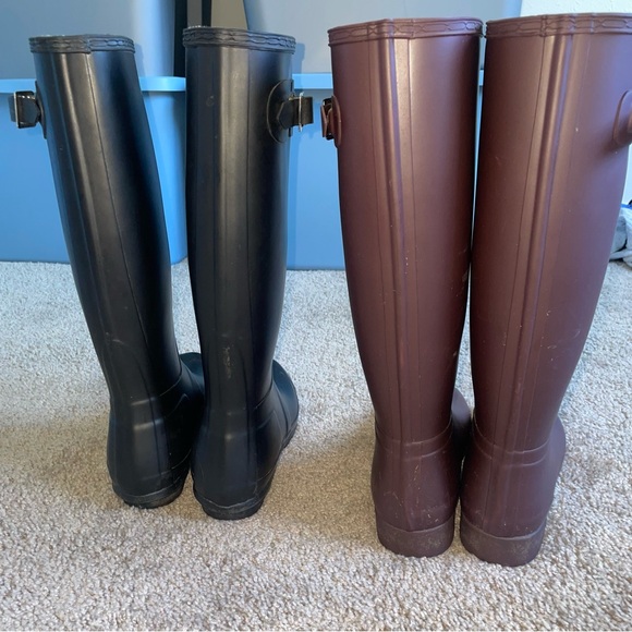 bundle hunter womens tall rain matte boot size 7 - Picture 10 of 12
